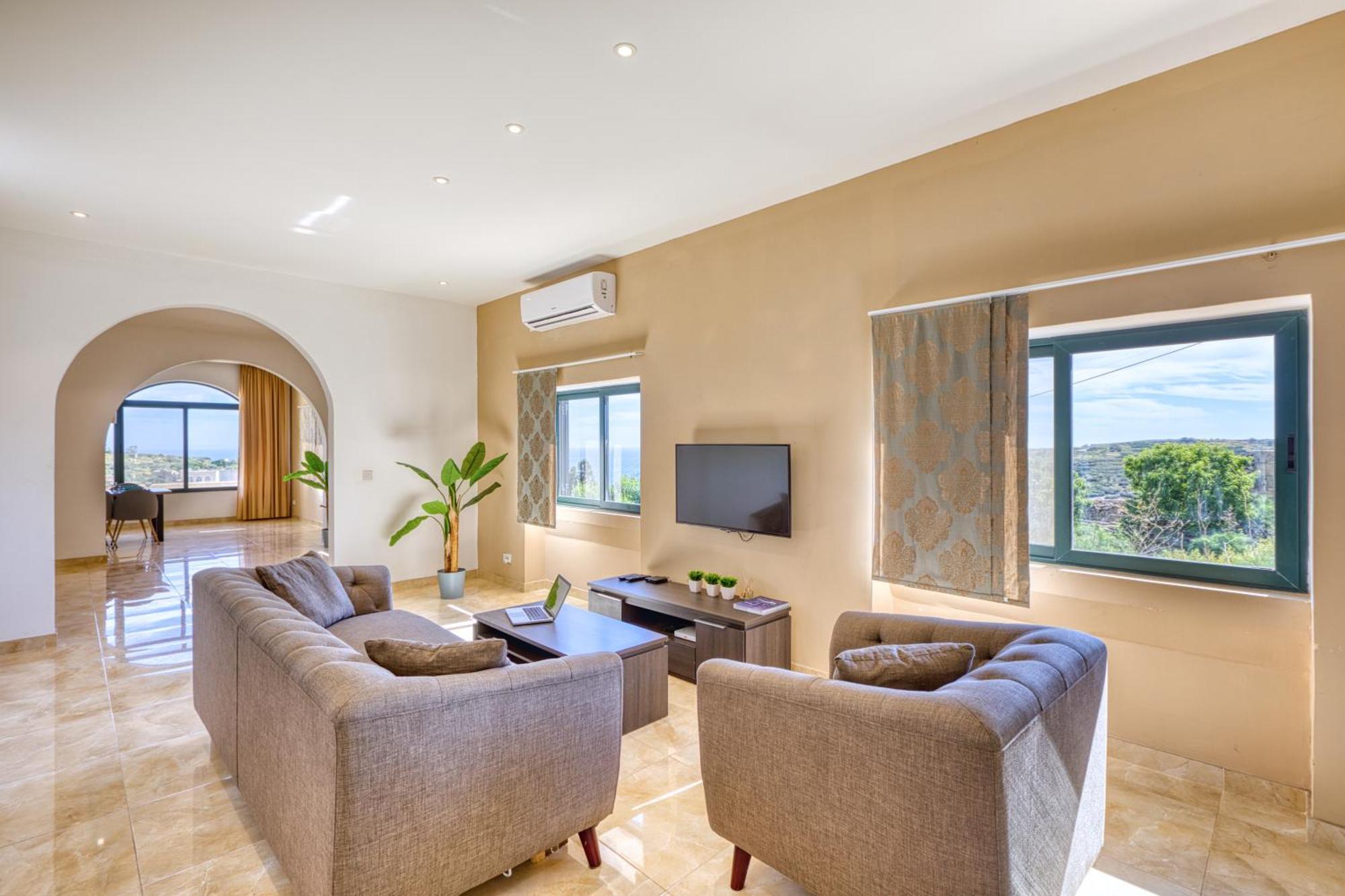 Spacious, Bright, Valley & Sea View Maisonette Шаара Екстер'єр фото